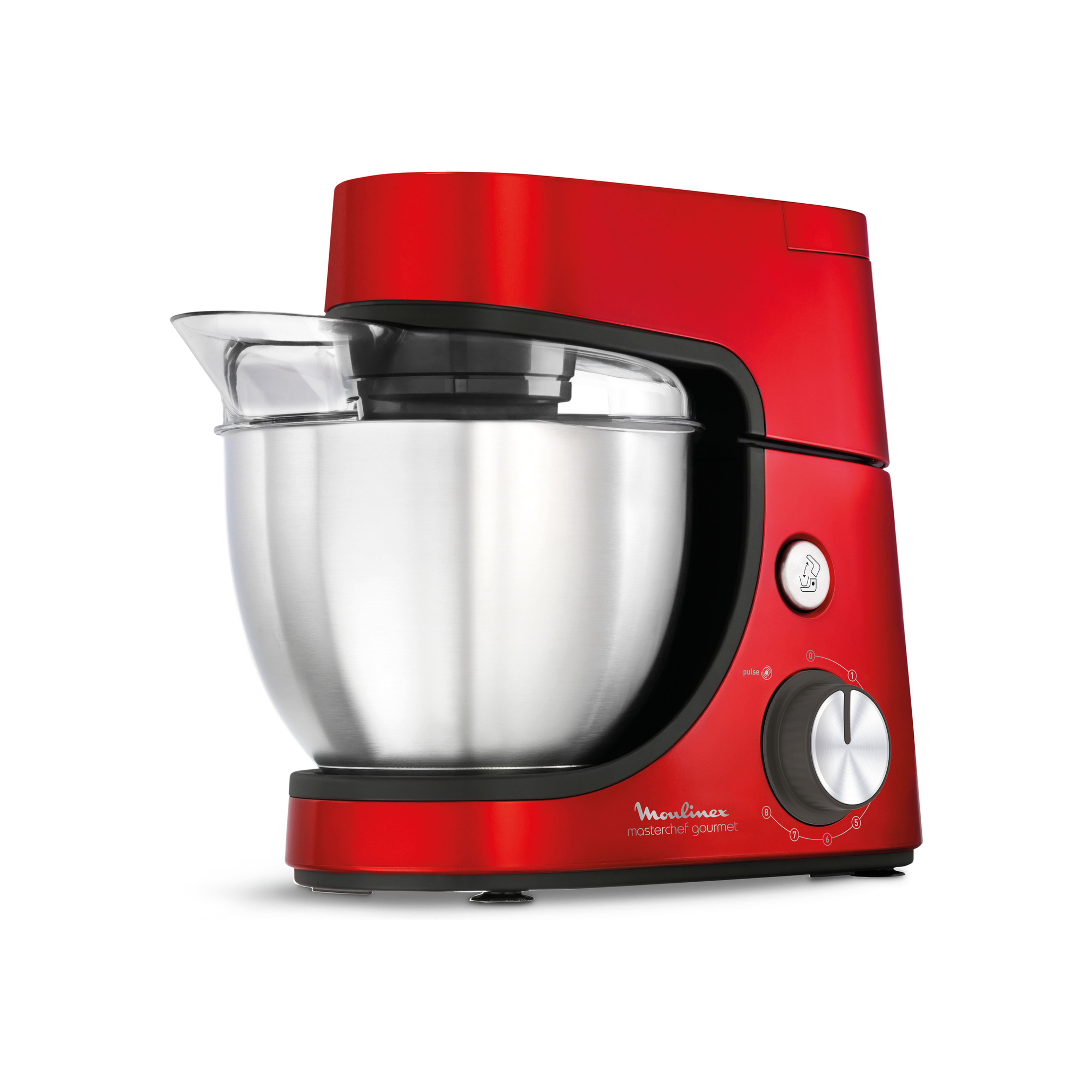 Moulinex Masterchef Gourmet 4.6L 1100w Kitchen Machine  - Red